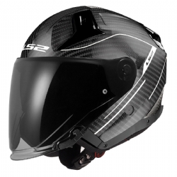 Casco LS2 OF603 Infinity II Carbon Counter Cool Gris 2206