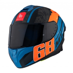 Casco MT Helmets FF106PRO Targo Pro Welcome D4 Naranja Fluor Mate