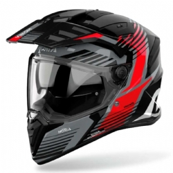 Casco trail Airoh Bandit Spicy Rojo / Gris / Negro