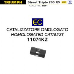 Catalizador escape 11074KZ Triumph Street Triple 765 2020-2022