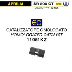 Catalizador escape Arrow 11051KZ Aprilia SR 200 GT 2022-2023
