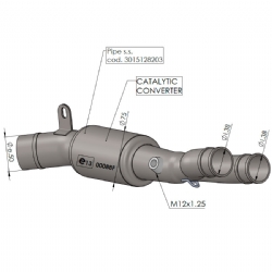 Catalizador escape Leovince 16062 Yamaha XSR 700 2021-2022