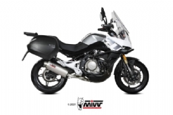 Cf.002.lx2 Mivv Silencioso Escape Oval St. Steel Cf Moto 650mt 2021-24