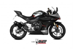 Cf.008.lzk Mivv Silencioso Escape Ak-1 Black Con Tapa De Carbono Cf Moto 450sr 2023-24