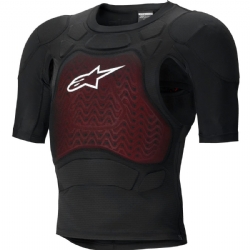 Chaleco de protección Alpinestars Bionic Plasma LT Negro / Blancos Cortas