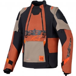 Chaqueta Alpinestars Halo Pro DS XF Laminated Walnut Rust / Negro