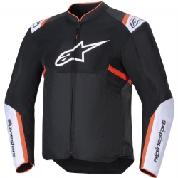 Chaqueta Alpinestars T-SPS Air V2 Negro / Blanco / Rojo Fluor