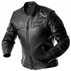 Chaqueta piel RST Hillberry D3O Negro