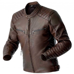 Chaqueta piel RST Roadster Air D3O Marron