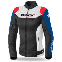 Chaqueta Seventy Degrees SD-JR50 Woman Verano Racing Negra / Roja / Azul