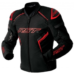 Chaqueta textil RST S1 D3O Negro / Gris / Rojo