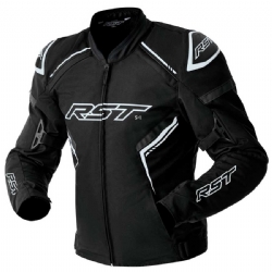 Chaqueta textil RST S1 D3O Negro / Negro / Blanco