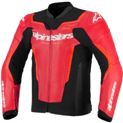 Chaqueta piel Alpinestars Gp Force V2 Airflow Rojo / Rojo Fluor