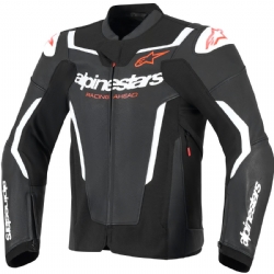 Chaqueta piel Alpinestars Gp Force V2 Negro / Blanco