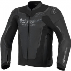 Chaqueta piel Alpinestars Gp Force V2 Negro / Negro