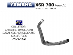 Colector escape Arrow 71761KZ Yamaha XSR 700 2021