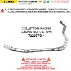 Colector escape Arrow 72207PD racing Suzuki V-STROM 800DE / SE 2025