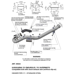 Colector escape Leovince 80024 Husqvarna 701 Supermoto 2021-2022