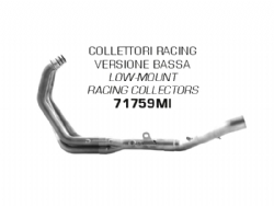 Colectores Arrow 71759MI Racing Yamaha MT-09 2021 Version baja