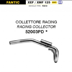 Colectores escape racing Arrow 52003PD Fantic Motor XEF / XMF 125 2023