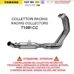 Colectores racing Arrow 71081CC Yamaha YZF R9 2025 RNA