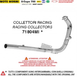 Colectores racing Arrow 71804MI Moto Morini X-CAPE 700 2025 MMP14A650