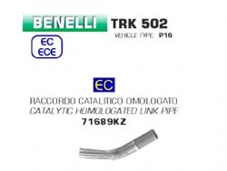 Conector catalítico Arrow 71689KZ Benelli TRK 502 2017/2020