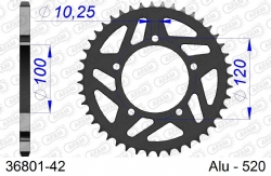 Corona AFAM 36801-42 Aluminio