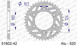 Corona AFAM 51602-42 Aluminio
