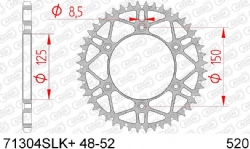 Corona AFAM 71304-51 Acero Clean Negro