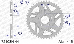 Corona AFAM 72103-44 Aluminio