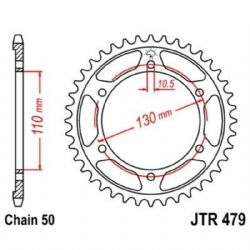 Corona JT Sprockets JTR479.46ZBK para moto