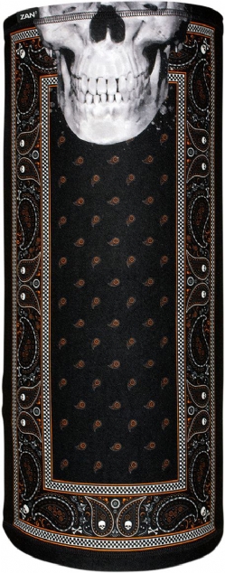 Cubrecuello ZAN Headgear Motley Tube SportFlex Series Negro Naranja Classic TL197