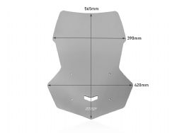 Cúpula Touring WRS YA025F Yamaha MT 10 2016-2021 Ahumado
