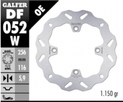 Disco de freno Galfer DF052W Wave Fijo 256X5.9mm