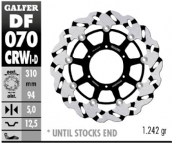 Disco de freno Galfer DF070CRWD Wave Flotante Ranurado Derecho