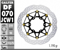 Disco de freno Galfer DF070JCW1G03 Wave Flotante Delantero 310x5.5mm