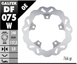 Disco de freno Galfer DF075W Wave Fijo 240x5mm