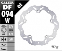 Disco de freno Galfer DF094W Wave Fijo 276x5.8mm