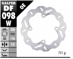 Disco de freno Galfer DF098W Wave Fijo 240x5mm