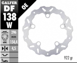 Disco de freno Galfer DF138W Wave Fijo 296X4.5mm