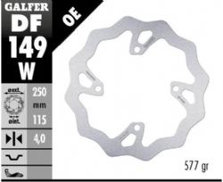 Disco de freno Galfer DF149W Wave Fijo 250x4mm