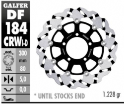 Disco de freno Galfer DF184CRWI Wave Flotante Ranurado Izquierdo