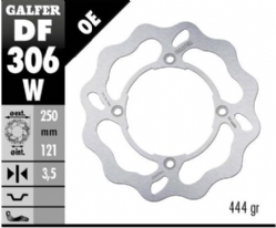 Disco de freno Galfer DF306W Wave Fijo 250x3.5mm