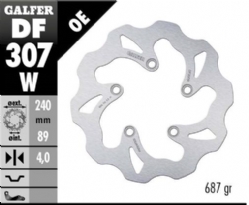 Disco de freno Galfer DF307W Wave Fijo 240x4mm