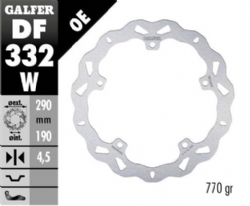 Disco de freno Galfer DF332W Wave Fijo 290x4.5mm