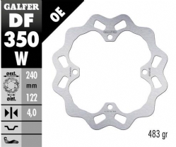 Disco de freno Galfer DF350W Wave Fijo 240x4mm