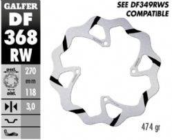 Disco de freno Galfer DF368RW Wave Fijo Ranurado 270x3mm