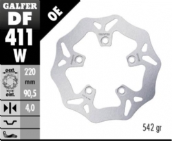 Disco de freno Galfer DF411W Wave Fijo 220x4mm