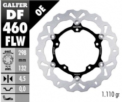 Disco de freno Galfer DF460FLW Wave Flotante Nucleo Acero 298x4.5mm
